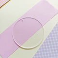 Transparent Acrylic Disc Big Pendants, Acrylic Blanks, Flat Round, Clear, 50x2mm
