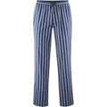 Klemens Organic Cotton Pyjama Bottoms - Navy Stripe