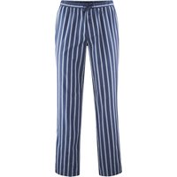 Klemens Organic Cotton Pyjama Bottoms - Navy Stripe