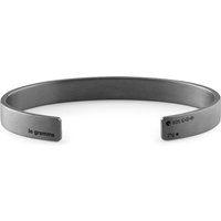 21g Brushed Black Sterling Silver Ribbon Bracelet