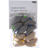 zooplus Basics Set di giocattoli per gatti, Topi - confezione da 10 pz.