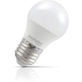Crompton Golfball LED Light Bulb E27 4.2W (40W Eqv) Warm White Opal Round Screw Frosted