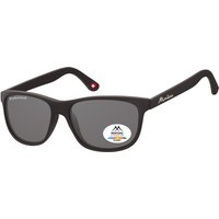 Zonnebril Montana mat zwart met smoke polarized glas
