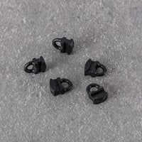 Suwak z oczkiem do szyny sufitowej Premium czarny, 1x  0,5 x 1,5 cm