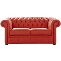 Chesterfield 2 Seater Shelly Horizon Leather Sofa Settee