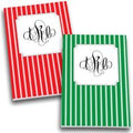 Pinstripes Monogram Personalized Journal Set