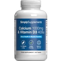 Calcium 1000mg &amp; Vitamin D3 400iu Tablets