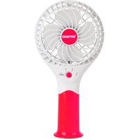 Pink Three-Speed Rechargeable Handheld Fan