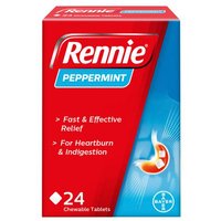 Rennie Peppermint Flavoured 24 Tablets