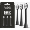 Sonic Toothbrush Replacement Heads - Black
