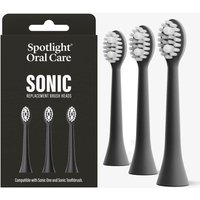 Sonic Toothbrush Replacement Heads - Black