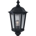 Searchlight 82505BK Alex Outdoor Wall Lamp.