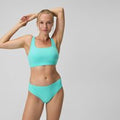 Bikini Femme texturé à dos en U Deep turquoise