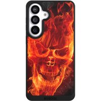 Samsung Galaxy S26+ Handy NIVOpure black Handyhülle Hülle NIVOpure Case Schwarz Skull Totenkopf Fire