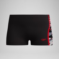 Boxer de bain Garçon Hyperboom Splice noir/rouge