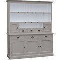 Casa Padrino Landhausstil KÃ¼chenschrank Grau / WeiÃ 178 x 50 x H. 210 cm - 2 Teiliger KÃ¼chenschrank mit 5 TÃ¼ren und 6 Schubladen