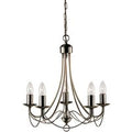 Searchlight 6345-5AB Maypole 5 Light Antique Brass Ceiling Pendant