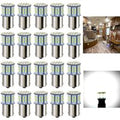 Antline RV Marine LED Bulb Accessories,12V BA15S 1156 1141&More, 20-Pack Value Kit with 50-SMD 3014 Chip for Interior Dome Light
