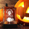 3D Halloween Engraving Crystal - Rectangle-4K HD / Mini