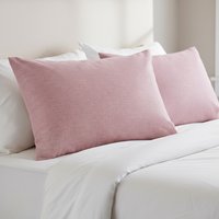 Coppia federe 50x80 cm melange malva