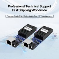 10/100Mbps 25KM Fiber Optic Media Converter BYXGD Module Industrial SC to RJ45 BIDI for Network Engineering Security Monitoring