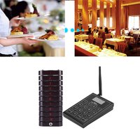 Restaurant Pager Wireless Call Guest Customer Paging-Queuing System Guest Pager for Fast Food Restaurant 100-240V Pager System