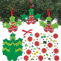 Holly Berries Mix & Match Decoration Kits (Pack of 8)