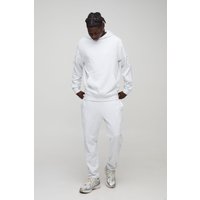 Conjunto Básico Ligero De Pantalón Deportivo Ajustado Y Sudadera Con Capucha, Gris