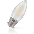 Crompton Candle LED Light Bulb B22 4.2W (40W Eqv) Dim Warm White Pearl Filament Bayonet Frosted