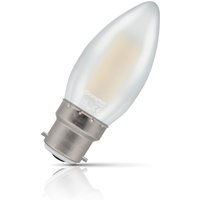Crompton Candle LED Light Bulb B22 4.2W (40W Eqv) Dim Warm White Pearl Filament Bayonet Frosted