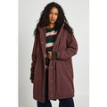 Hooded Longline Parka, Brown