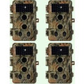 4-tlg. Wildkamera 64MP 2306*1296p mit Bewegungsmelder Nachtsicht Max. Entfernung bis 90 Füße, 0,1s Trigger Geschwindigkeit，IP66 Wasserdichter| A262