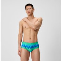 Slip de bain Homme Club Training imprimé vert/bleu
