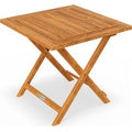 Tavolo pieghevole legno acacia 46x46cm