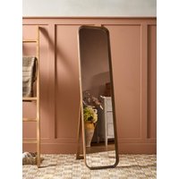 Squoval Oak Standing Full Length Mirror
