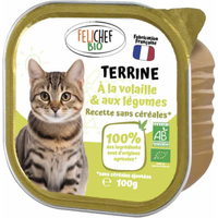 Felichef Patè di Pollo Bio per Gatti - 12 pezzi, 100 g