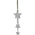 Star with Clear Stone Christmas Tree Decoration
