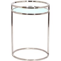 Casa Padrino Luxus Beistelltisch mit Spiegelglas 40 x 40 x H. 56 cm  - Luxus WohnzimmermÃ¶bel