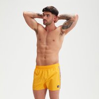 Short de bain homme Retro 33 cm Jaune
