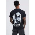 Camiseta Con Estampado Gráfico De Rosa, Negro