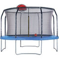 Big Foot 12ft Trampoline with Safety Enclosure - Free Basketball & Anchor Kit - Blue