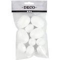 Eieren Creativ Company styropor 6 stuks 25x23mm 6 stuks 35x48mm wit