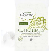 Simply Gentle Organic Cotton Wool Balls - Pack of 100