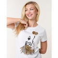 Woman Leopard Print Balloon Top - S / WHITE
