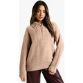 Jersey De Punto Buclé Con Cuello, Beige