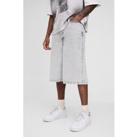 Pantalón Tall Holgado Con Lavado A La Piedra, Gris