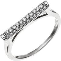 Damen Ring aus 925 Sterling Silber mit 35 Zirkonia Silberring-58