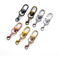 5/10Pcs Alloy Snap Lobster Clasp Hooks with Lobster Clasps Connectors Findings for DIY Key Chain Bags Pendants Supplies