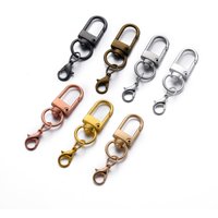 5/10Pcs Alloy Snap Lobster Clasp Hooks with Lobster Clasps Connectors Findings for DIY Key Chain Bags Pendants Supplies