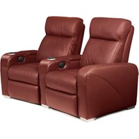 Premiere Home Cinema Seating - 2 Seater Burgundy